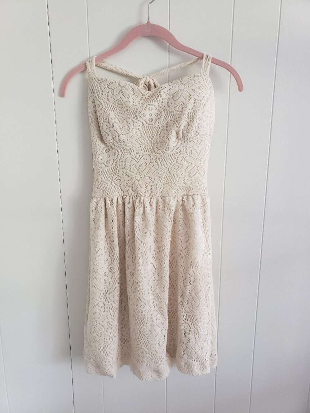 Isenboye Halter Lace Dress Size L